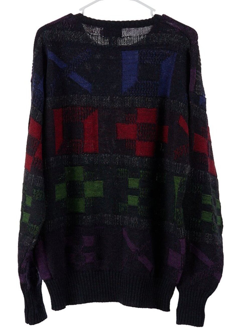 Vintage Boston Traders 100% Pure Wool Grandpa Sweater Men's Large - Picture 5 of 5
